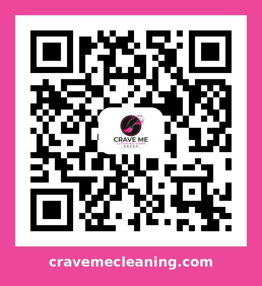 QR code linking to cravemecleaning.com